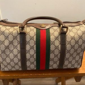 Vintage 80’s Authentic GUCCI doctor bag brown speedy purse top handle 347.02.004
